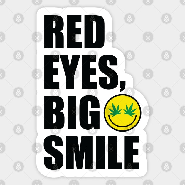 Red Eyes Big Smile Sticker by defytees